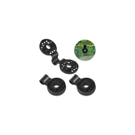 100pcs Clip de Fixation Robuste Pratique Pour Brise Vue Tissu Pare-soleil en Serre (1/5)