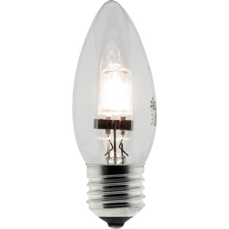 Ampoule Halogène - Flamme - E27 - 42W - 624 lumens - Classe A (1/2)