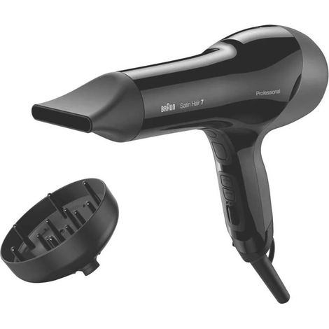 Asciugacapelli Braun BRHD785E Satin Hair 7 SensoDryer 2000 W Nero (1/3)