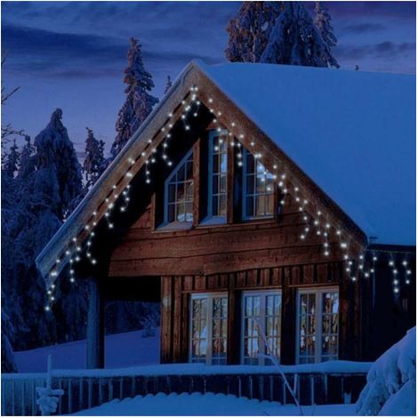 Lumineo Tenda Luminosa da Esterno 175 LED Bianco Freddo - 7,5 m (1/5)