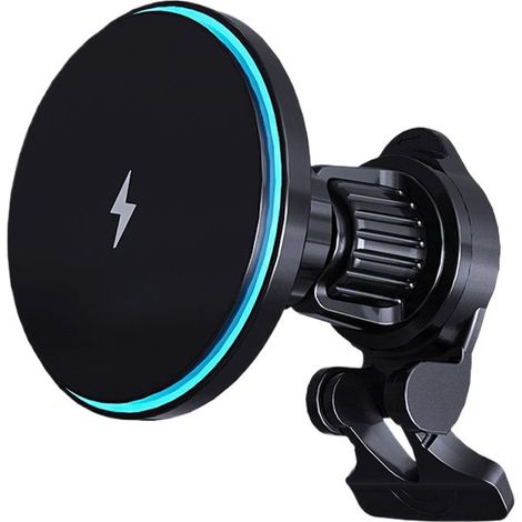 Caricabatterie da auto da 15 W, caricabatterie magnetico wireless per auto, compatibile con i modelli delle serie 15/14/13/12, supporto magnetico per telefono a 360°. (1/3)