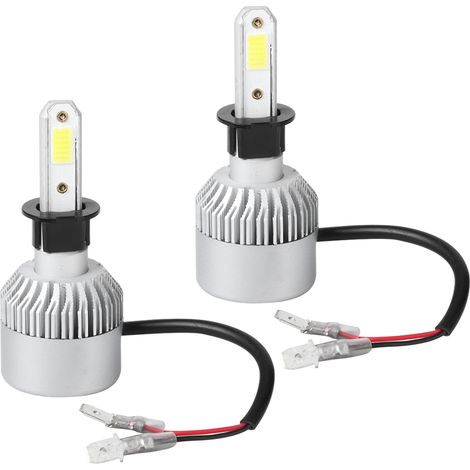 2 pièces S2-COB H3 Ampoule LED Auto 6000K IP67 Étanche Projecteur (1/5)