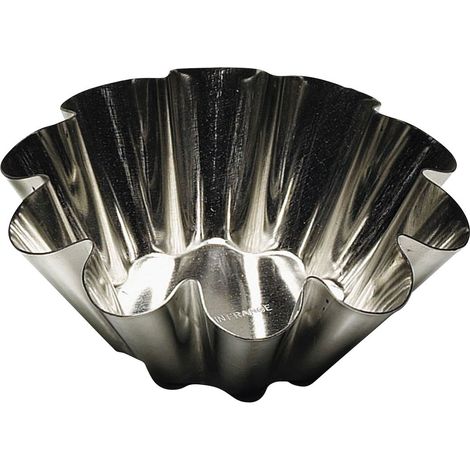 Moule à briochette 10 côtés - acier inox 18/10 - Diamètre 75mm - Gobel