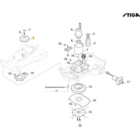 ORIGINAL STIGA robot cortacésped g1200 - g600 322399870/0