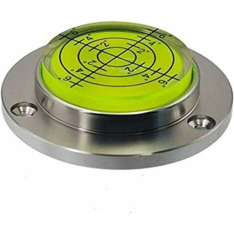 Échelle magnétique en alliage d'aluminium pour ceinture d'eau verte et avec trou en alliage d'aluminium - Niveau à bulle circulaire (magnétique) (1/5)