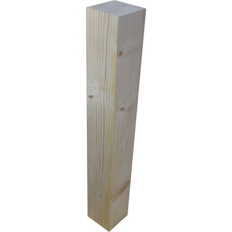 Quincadeco – Pied de table en pin massif 70 x 6,5 x 6,5 cm – Esthétique naturelle – Qualité sans fentes – Fabriqué en France