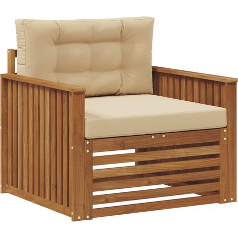 Maison Exclusive - Outdoor-Sofa Massives Akazienholz und Polyeste