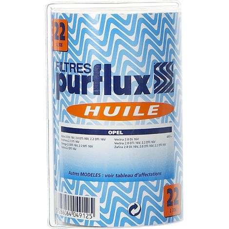PURFLUX Filtre Huile No22 L306Y