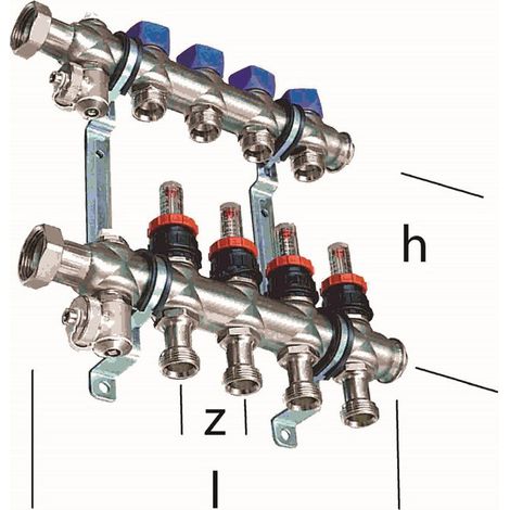 Distributeur chauffage Eurokonus 3 boucles 240x200x50mm