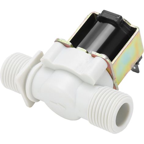 Magnetventil G1/2 Gewinde, stromlos geschlossen, Einlass, Messing, Nylon, Industrielle Steuerungsteile, DC 24 V (1/5)