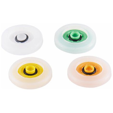 Ensemble de 4 vannes de contrôle de débit pour pommeau de douche fixe. Dispositif d'économie d'eau pour pommeau de douche fixe. (1/4)