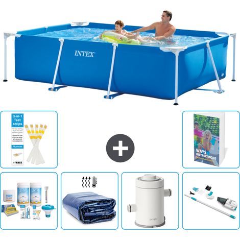 Rechteckiger Frame Pool - 260x160x65 cm - 7-teilig S136