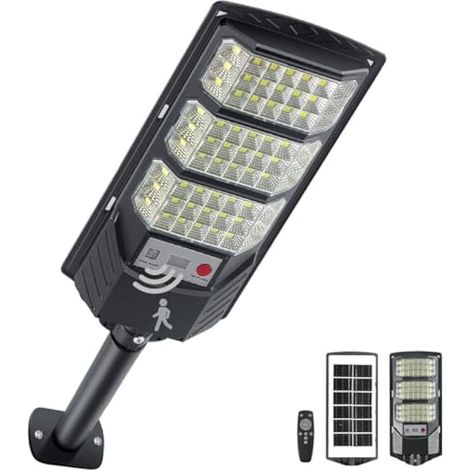 Lampioni solari da esterno, faretto a LED impermeabile con sensore di movimento e telecomando (1 confezione) (1/5)