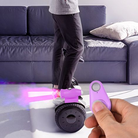 Lot de 2 brumisateurs lumineux musicaux avec télécommande pour déambulateurs à équilibrage automatique (violet) (1/5)