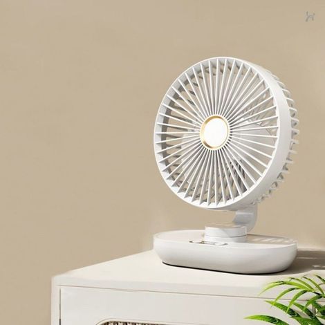 1 Tischventilator, automatische Oszillation, LED-Anzeige, hoher Luftdurchsatz, für Büro, Schlafzimmer, Wohnzimmer (1/5)