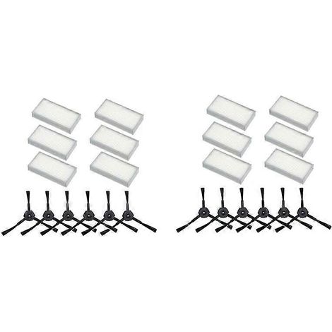 Lot de 2 filtres HEPA pour brosse latérale, compatibles avec les robots aspirateurs iLife V3, V3S, V5 et V5S Pro. (1/5)