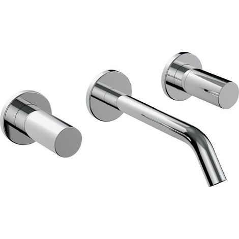 Mitigeur lavabo à encastrer 3 trous KARTELL saillie 175 mm chromé LAUFEN