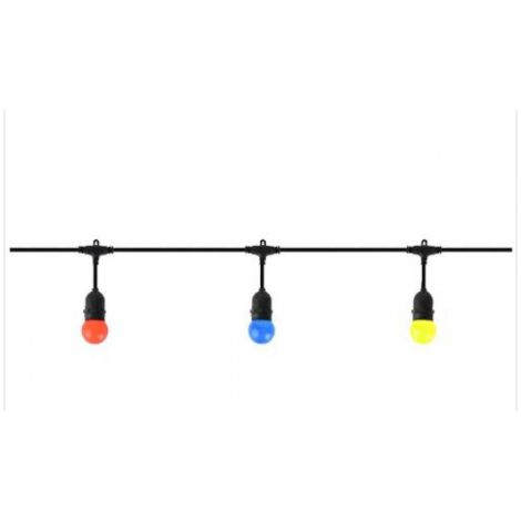 Guirlande extérieur 10Mt E27 10 douilles Max 2000W IP44 connectable en série (1/2)
