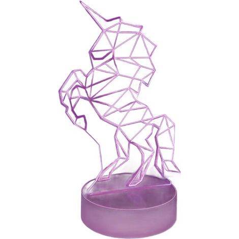Einhorn-USB-LED-Nachtlicht für Kinder, Rosa und Lila (1/3)