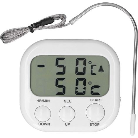 Thermomètre à Sonde Alimentaire, Minuterie, Griller Numérique (1/5)