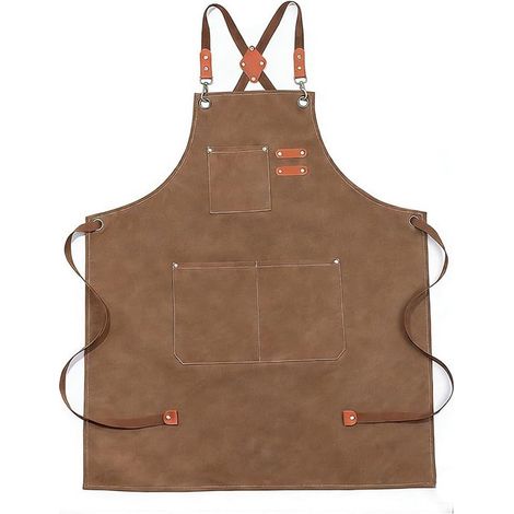 Grembiule da chef regolabile per uomo e donna, impermeabile con tasca, ideale per cucinare, barbecue, pasticceria, bar e ristoranti. (1/5)