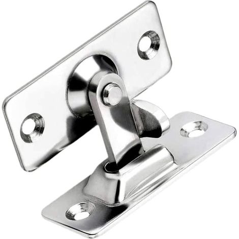 Loquet porte angle droit inox verrou coulissant sécurité 90°