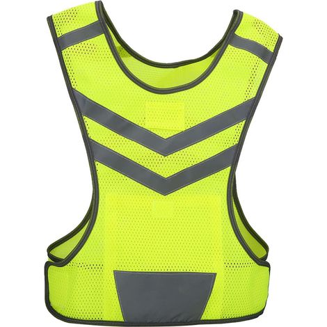 Gilet de sécurité Réfléchissant Réglable Haute visibilité pour Les Sports de Plein Air, Cyclisme, Course à Pied, Randonnée, Gilet Réflecteur de Cycle, Gilet Réflecteur pour (1/5)