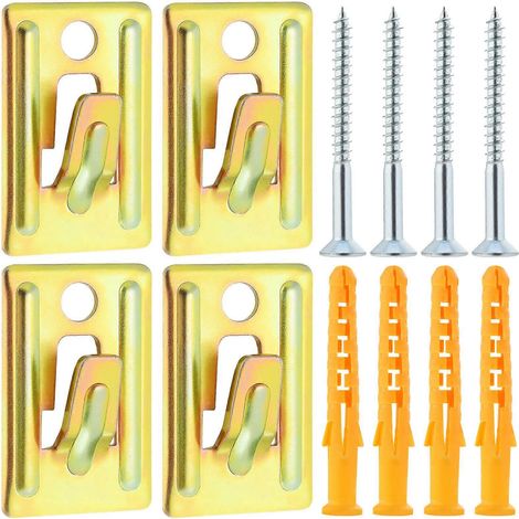 Kit de fixation murale pour chauffe-eau (4 pièces) - Crochet de fixation inclus - Accessoires de fixation murale pour chauffe-eau (1/5)