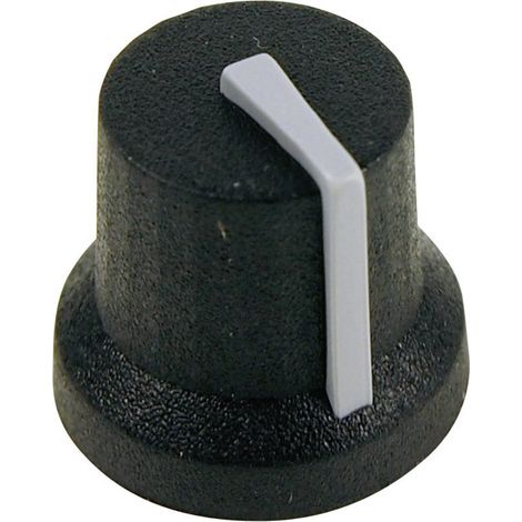 Cliff CL170844CR CL170844CR Drehknopf Schwarz, Grau (Ø x H) 16.8 mm x 14.5 mm 1 St.