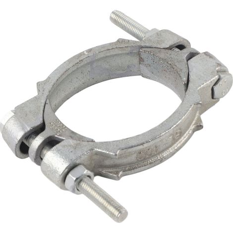 Schlauchschelle, verzinkt, aus Kohlenstoffstahl, verstellbare Rohrschelle für Gummiringe, Stahlrohre 88-96 mm (1/5)