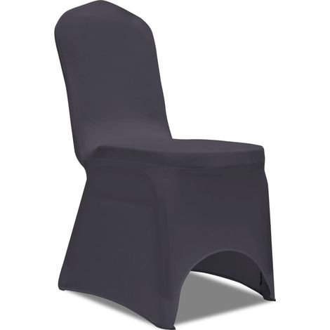 Maison Exclusive - Housse de chaise extensible 6 pcs anthracite
