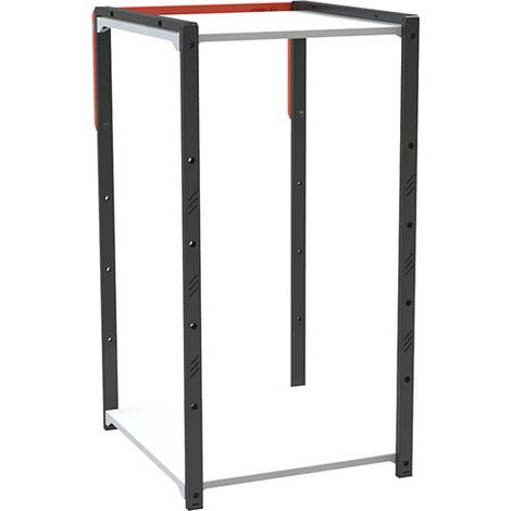 Banco da officina a 2 ripiani 620x470 mm con 4 piedini - Portata massima 150 kg - 826748312 (1/2)