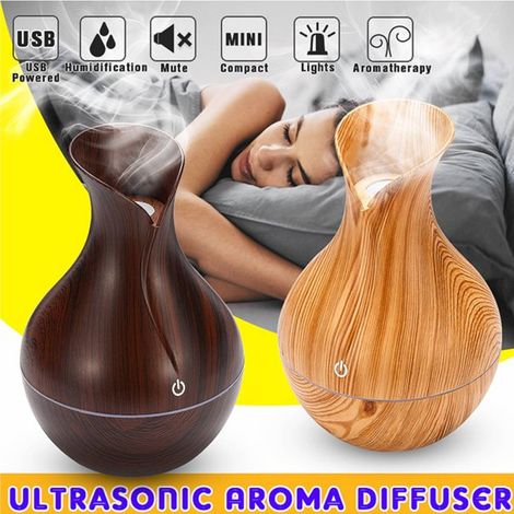 TrAdE Shop Traesio - Umidificatore Ultrasuoni Diffusore Di Aromi Oli Essenziali Per Aromaterapia Broc -