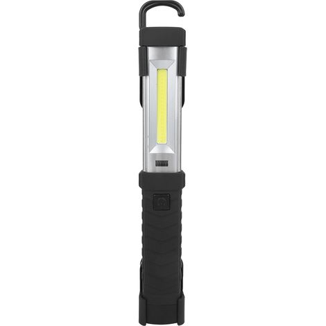 Lampe d'inspection multifonctionnelle magnétique en forme de stylo, rechargeable par USB, étanche, en ABS, noire (1/5)
