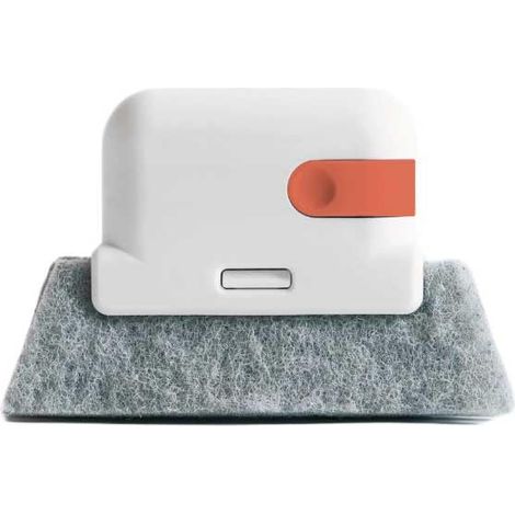 2-in-1-Reinigungsbürste für Fugen – mit Griff, orange (1/4)