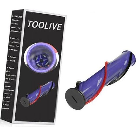 Bluedeer – Rouleau de brosse pour aspirateur Dyson SV11 V7 – Compatible 96826604 – Améliore l'efficacité – Plastique violet – Longueur 24 cm (1/2)