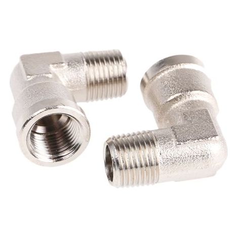 Raccord hydraulique coudé Legris, R 1/8 Mâle G 1/8 Femelle, 60 bars Bars ( Prix pour Paquet de 3 )