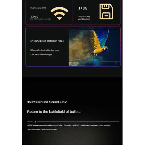 Intelligenter Projektor mit elektrischer Fokussierung, WLAN-Projektor, 1080p HD, EU-Stecker