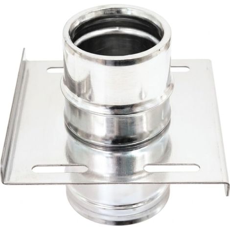 MAKA Piastra Intermedia Canna Fumaria Doppia Parete Inox Ø 100 mm (esterno 120) (1/5)