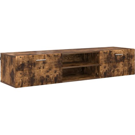 Armario de Madera con cajón Roble ahumado 150 x 39 x 30 cm vidaXL