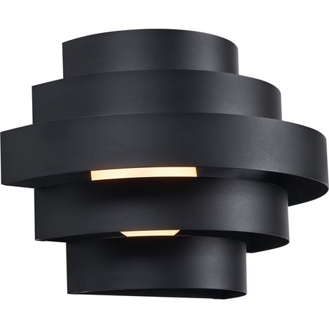 Moderne Wandleuchte schwarz inkl. LED 3-Stufen-Dimmbar - Lines (1/3)