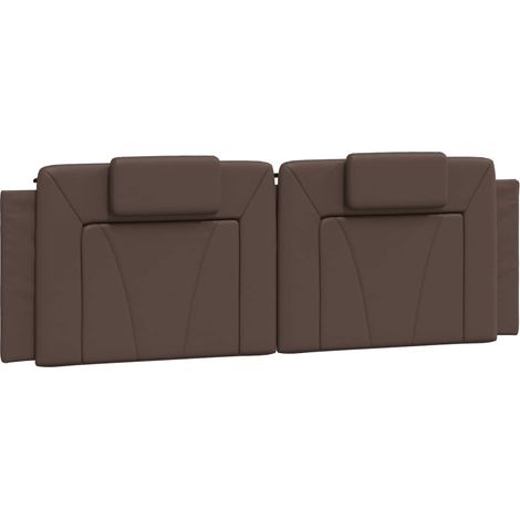 Maison Exclusive - Kopfteil-Kissen "Viana" Braun 160 cm Kunstlede