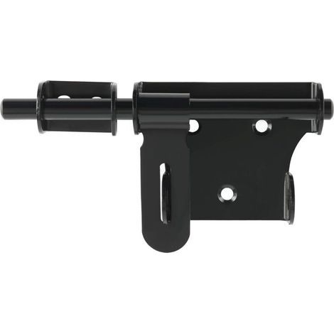 Verrou de porte coulissante 15 cm en acier inoxydable – Trou pour cadenas – Sécurisé pour intérieur et extérieur – Résistant aux intempéries (1/5)