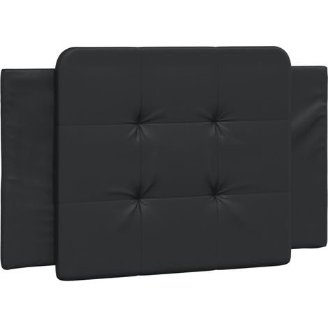 Maison Exclusive - Kopfteil-Kissen "Zadar" Schwarz 80 cm Kunstled