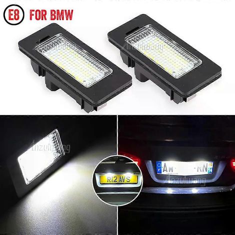 paire d'éclairages de plaque d'immatriculation LED pour BMW E46 E90 E60 E36 E30 E34 E39 E53 E70 E71 E92 E93 X1 X3 X5 - Accessoires auto (1/5)
