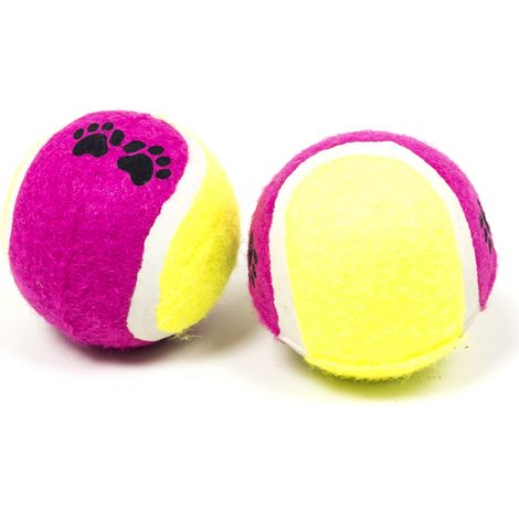 Set 2 Palline Da Tennis Giocattolo Resistente Interattivo Per Animali Domestici (1/3)