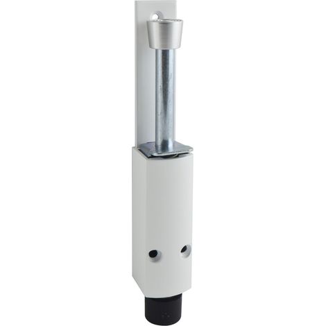 Türfeststeller 1222 Hub 60 mm, 35 x 225 mm, Aluminium weiß RAL 9016