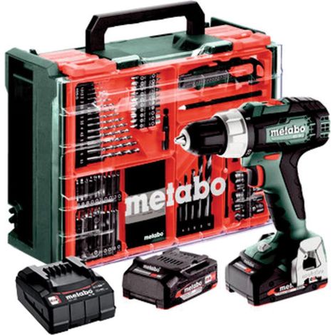 Taladro atornillador a batería - BS 18 L Set - METABO - con 2 baterías 18V2.0Ah - cargador - maletín y accesorios - 614051710 (1/5)