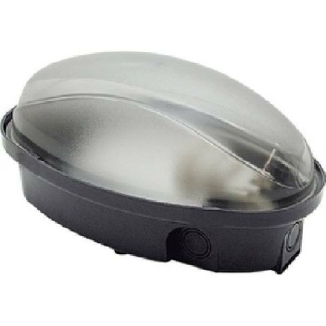 Jugador oval ip65 60w e27 negro 62721