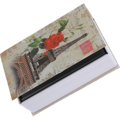 Book Safe with Lock, Decorative Black Metal Box for Organizing and Securing Your Valuables (1/5)